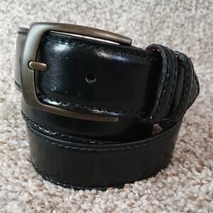 Joseph Abboud Genuine Italian Leather Padded Stitched Belt 1301400 Size 33-34